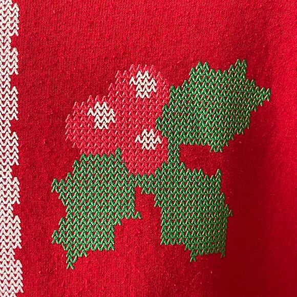 JERZEES Santa Suits Me Ugly Christmas Sweatshirt Size 2XL - Picture 2 of 5